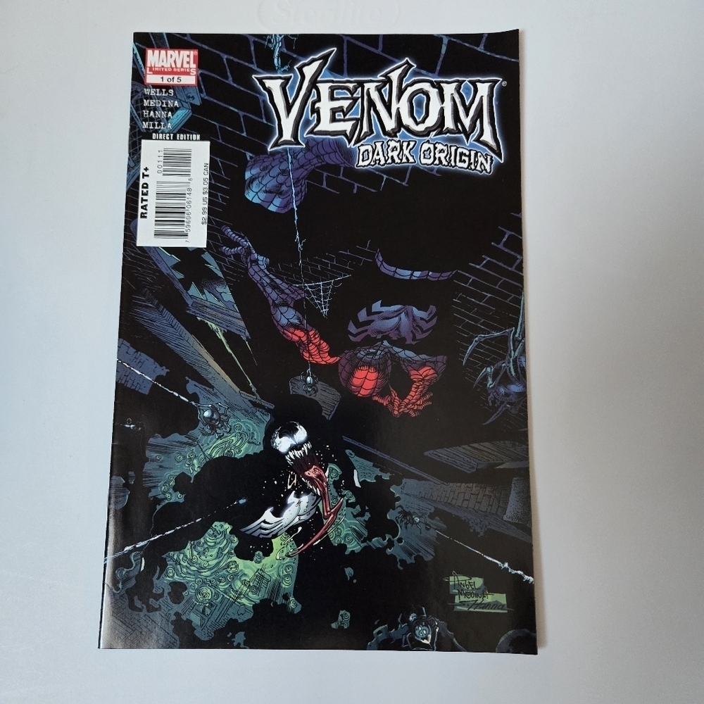 Marvel comics Venom Dark Origin Comic Book